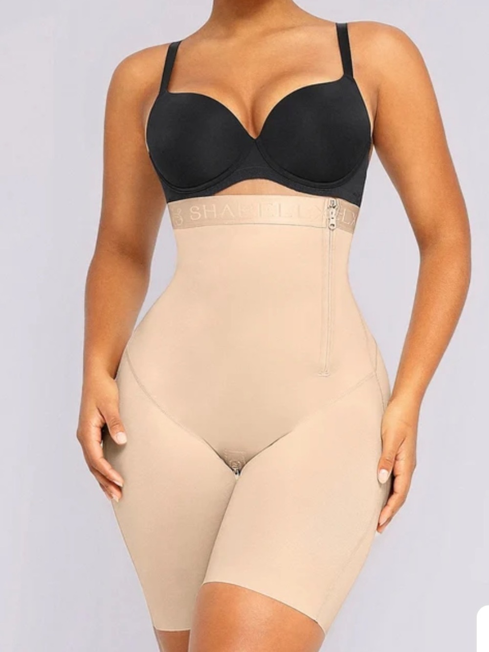 Shapellx BOOT-YEAH™ SilkSculpt High-Waisted Short Shaper Faja Sz. L